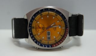 Vintage Seiko 6139 - 6002 Pogue Automatic Chronograph Gold Dial All Authentic