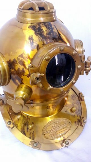 Vintage Divers Diving HELMET Scuba Style US Navy Mark V Full size Antique Gift 3