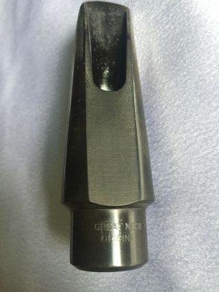 Vintage Hard Rubber Brilhart Arb Great Neck 5 Alto Sax Mouthpiece