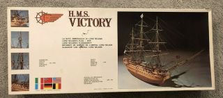 Mantua Model Hms Victory Lord Nelsons Flag Ship Vintage Model Art 776 1:98 Scale