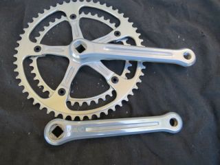 Mavic Crankset 170 Arms 42 53 Chain Rings Wheels Road Vintage Bicycle Crank Set