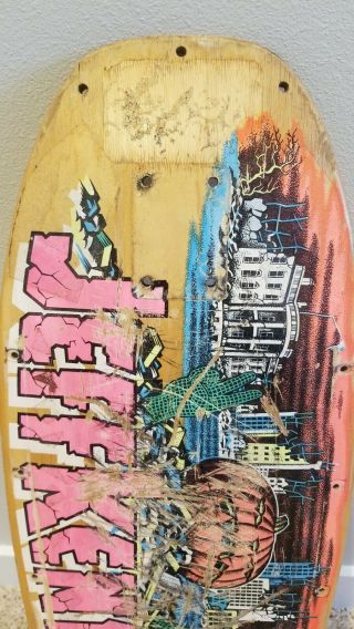 OG 87 Santa Cruz Jeff Kendall rare old school skateboard deck 5