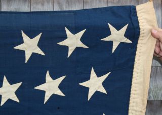 Large Authentic Antique Western,  Colorado 38th State,  American Flag,  NR 11
