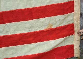 Large Authentic Antique Western,  Colorado 38th State,  American Flag,  NR 9