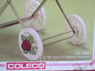 Vintage 1981 Strawberry Shortcake Doll Carriage Buggy Stroller Coleco 3