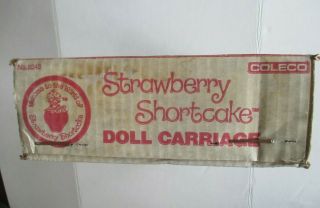 Vintage 1981 Strawberry Shortcake Doll Carriage Buggy Stroller Coleco 7