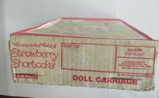 Vintage 1981 Strawberry Shortcake Doll Carriage Buggy Stroller Coleco 8