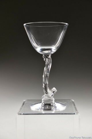 1942 - 1957 No.  5038 Chanticleer By Heisey Crystal 3 1/2 Oz Cocktail Stem