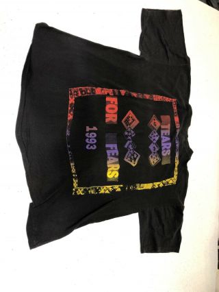 Vintage Tears For Fears T Shirt Xl 1993 Tour The Cure Depeche Mode Very Rare HTF 4