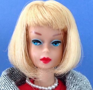 Vintage Blonde American Girl Barbie.  Transitional 1965/66 Doll 4