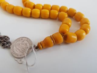Old Bakelite Misky Worry Prayer Beads Tasbih Masbaha Rosary Antique Vintage MO13 5