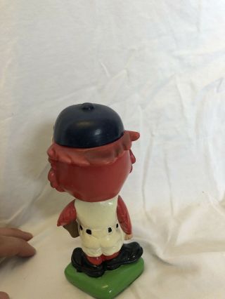 Vintage 1962 Green Base St.  Louis Cardinal Baseball Bobblehead Nodder Japan 3