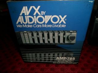 Vintage NOS 1986 Audiovox Car Stereo AVX - 935 With Complete Matched System RARE 7