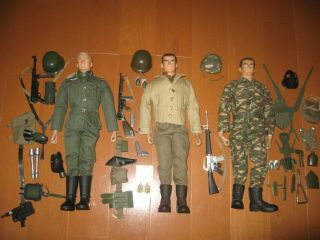 Vintage Japanese 1980 Takara Combat Joe Loose Set /german /us Ww2/us Modern