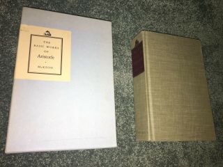 The Basic Of Aristotle 1941 Richard Mckenon Antique Book Random House Vtg