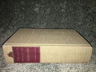 THE BASIC OF ARISTOTLE 1941 Richard McKenon ANTIQUE BOOK Random House VTG 5
