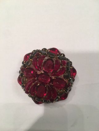 Rare Vintage Signed Schreiner York Pin/pendant