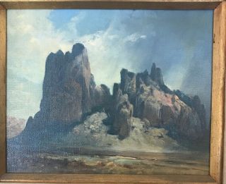 Vtg Ralph Love Painting Early California Landscape Utah Plein Air