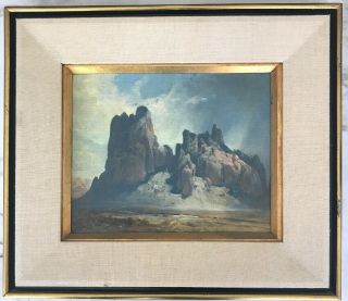 Vtg RALPH LOVE PAINTING EARLY CALIFORNIA LANDSCAPE Utah Plein Air 2