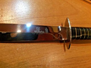 Hubertus Knife Rare Dagger Vintage Solingen Germany Mirror Beauty Very RARE 9