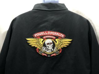 Htf Vintage Black Powell Peralta Winged Ripper Xxl Jacket Skateboard Tony Hawk