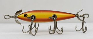 VTG Heddon Dowagiac 150 Glass Eyes L - Rig Hardware Fishing Lure 5 Hook 2