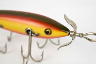 VTG Heddon Dowagiac 150 Glass Eyes L - Rig Hardware Fishing Lure 5 Hook 6