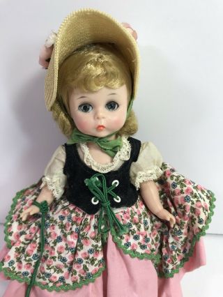 Vintage Madame Alexander - Kins Bo Peep Doll 8 " Jointed Sleepy Eyes Sound Of Music