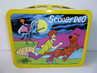 1973 Vintage SCOOBY DOO Metal LUNCH BOX and THERMOS - - 2