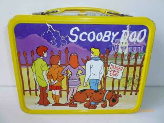1973 Vintage SCOOBY DOO Metal LUNCH BOX and THERMOS - - 3