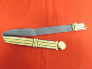 Post Wwii East German Rare Army General Officers Brocade Belt Old Stock.