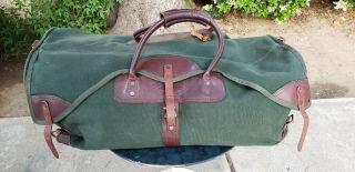 Vintage Gokeys Orvis Canvas & Leather Hunting/travel Duffle Bag Battenkill 27 "
