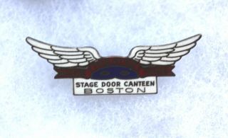 American Theatre Wing Sterling Silver Service Pin Wwii Stage Door Canteen Boston