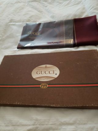 Rare Vintage Gucci Gg Large Scarf/shawl Nos