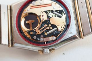 Vintage 1970s Omega Constellation Quartz Men ' s Wristwatch Stainless Steel 32mm 12