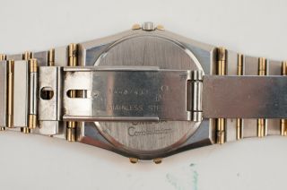 Vintage 1970s Omega Constellation Quartz Men ' s Wristwatch Stainless Steel 32mm 5