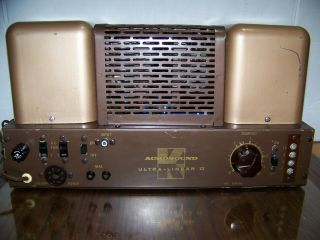 Vintage Acrosound Ultra Linear Ii Mono Tube Amplifier Needs Work