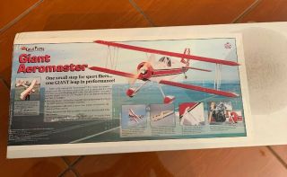 Rare Vintage Balsa Wood Kit,  Great Planes,  Giant Aeromaster Nib 73.  5” Wing Span