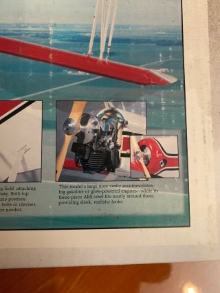 Rare Vintage Balsa Wood Kit,  Great planes,  Giant Aeromaster NIB 73.  5” Wing Span 3
