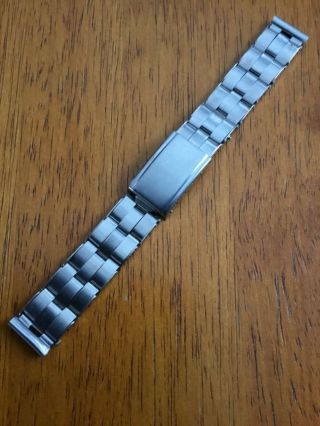 Vintage Mens Stainless Steel Rivet Link Expansion Watch Band Empire Made 16mm
