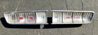 1965 Chrysler Yorker Clear Rear Tail Lights Lamps Right Left Vintage Mopar