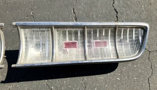 1965 Chrysler Yorker Clear Rear Tail Lights Lamps Right Left Vintage Mopar 3