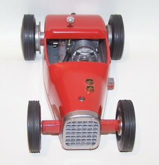 1950 ' s Rodzy Gas Powered Hot Rod Model Tether Car W/Extras 3