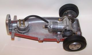 1950 ' s Rodzy Gas Powered Hot Rod Model Tether Car W/Extras 9