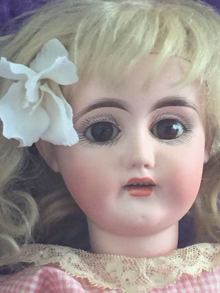 16 " C1888 Exceedingly Rare Antique Bahr Proschild Bisque Head Doll French Market