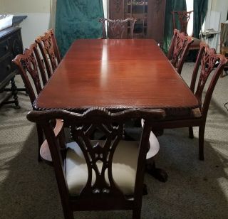 Mahogany Dining Room Set Solid Wood