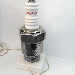 Champion Spark Plug Vintage Mid Century Advertising Collectable Table Lamp 3
