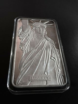 Vintage MTB MA 10 oz.  999 Fine LIBERTY SILVER BAR S/N 1943,  5000 RARE 5