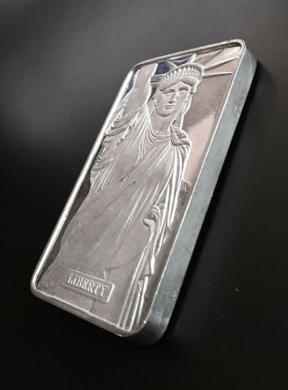 Vintage MTB MA 10 oz.  999 Fine LIBERTY SILVER BAR S/N 1943,  5000 RARE 9