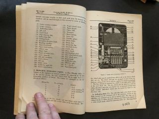 U.  S.  Army WWII TM 11 - 380 Converter M - 209,  A,  B,  Cipher Cryptology RARE 7